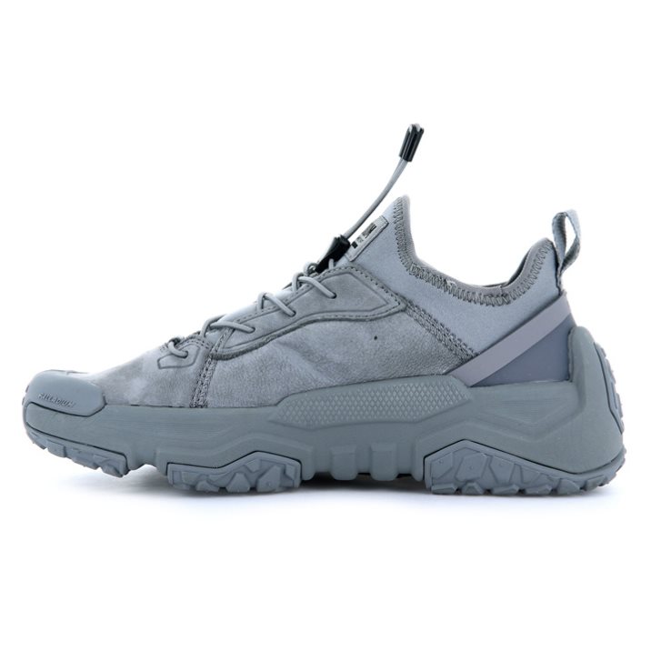 Palladium Off-grid LO LTH Men's Sneakers Grey | UK T409-OMW